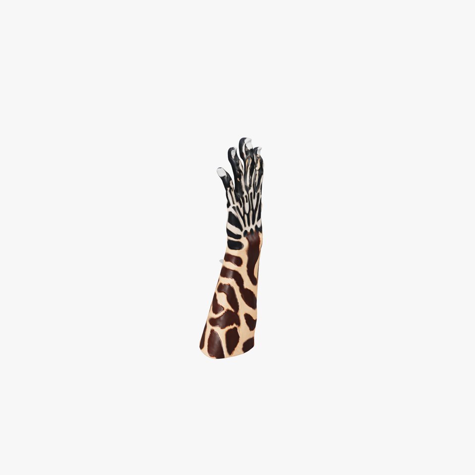 Giraffe Patterned Hand Model Pack